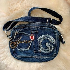Vintage Guess Denim Crossbody/Shoulder Bag